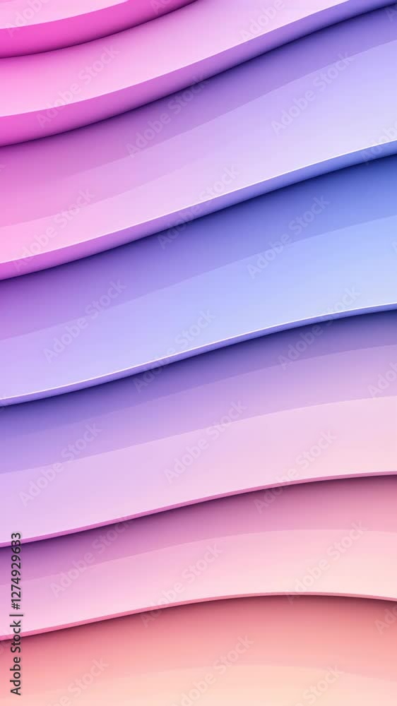 Poster vibrant gradient background with abstract colorful layers in pink purple and orange hues for modern 