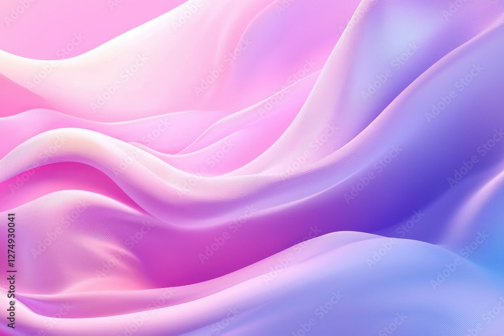 Poster gradient smooth curved flowing cloth waves for background textures and presentation
