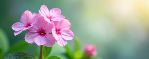 Obraz premium Delicate pulmonaria flowers in soft pastel hues, white, nature