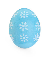 Happy Easter. Bright painted egg isolated on white