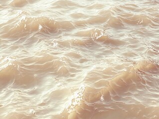 Fototapeta premium Calm Beige Ocean Waves Abstract Background