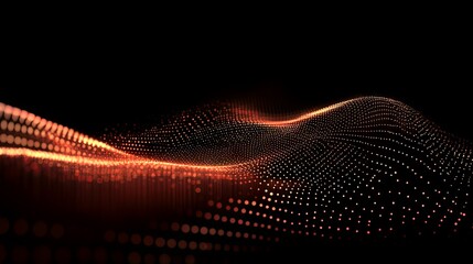 Abstract glowing graph with rising trend line symbolizing business growth and data-driven success.