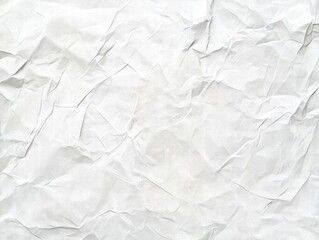 White Crumpled Paper Texture: A Blank Canvas for Creativity