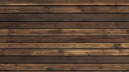 Obraz premium Dark Brown Wooden Plank Wall Texture Seamless Pattern Background