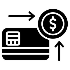 Financial Production Partners Icon, Symbol, Glyph Black