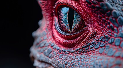 Fiery Dragon Eye  Fantasy  Mythical Creature  Close up