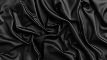 Obraz premium Capturing the Light and Dark Tones of Black Fabric in Elegant Textures