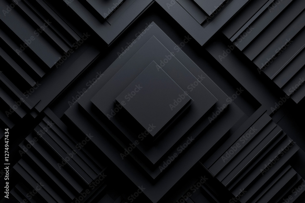 Aufkleber abstract geometric pattern of dark squares in a graphic design background