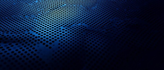 Obraz premium Blue perforated metal texture background