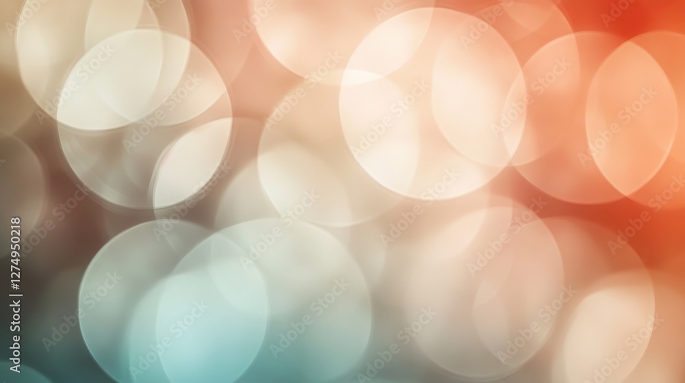 Poster abstract bokeh background of soft lights. possible use website banner, social media post