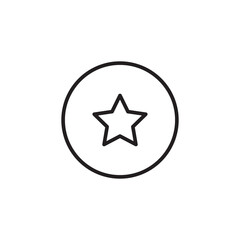 Star favorite icon line, vector simple illustration for web and app..eps