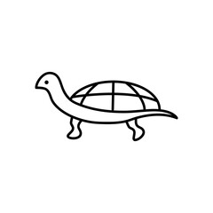 Tortoise icon, vector simple linear illustration for web and app..eps