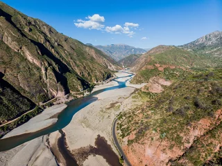 Selbstklebende Fototapeten aerial view of the landscapes of ayacucho peru © JuanLuis