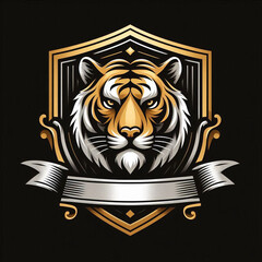 cool minimalist animal and shield logo