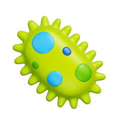 Fototapeta premium Bacteria, Science Biology, 3d rendering.