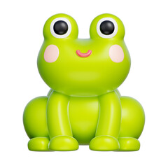 Frog, Science Biology, 3d rendering.