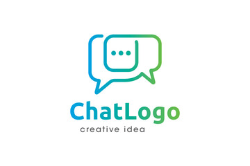 Creative Chat Logo Design Template