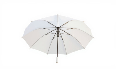 Obraz premium stylish white umbrella with sleek design and sturdy frame, perfect for protection against rain or sun. Ideal for outdoor events or casual use