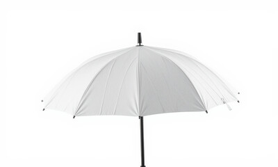 white umbrella mockup with sleek design, perfect for showcasing branding or designs. Ideal for promotional materials or product presentations