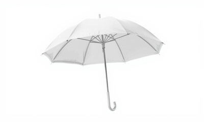 Obraz premium white umbrella with sleek design, perfect for rainy days or as stylish accessory. Its clean lines and modern look make it versatile choice for any occasion