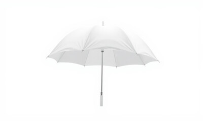 Obraz premium white umbrella with sleek design, perfect for showcasing branding or promotional materials. Ideal for outdoor events or as stylish accessory