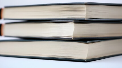 Exploring literary knowledge stacked books as a symbol of learning indoor setting photography neutral background close-up view education concept