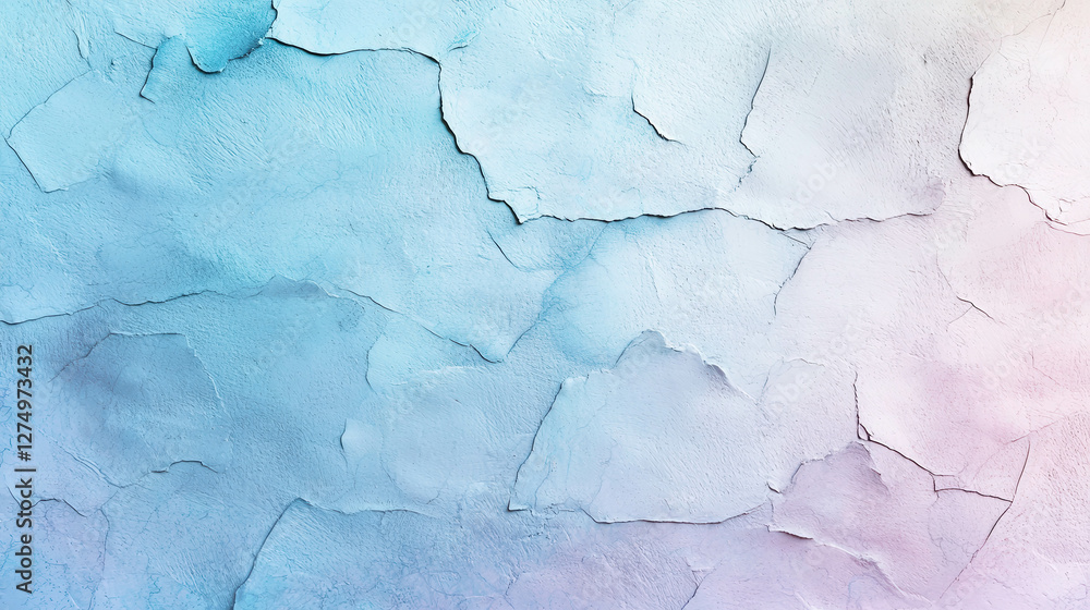 Poster dreamlike abstract expression with soft fluid colors and cracked textures for artistic background