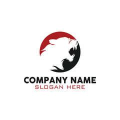 Hiden Black Red Angry Tiger Icon