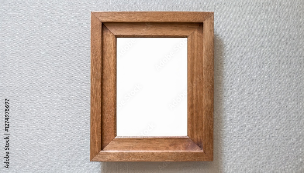 Aufkleber stark and minimalist empty canvas framed against a translucent backdrop a versatile artwork template