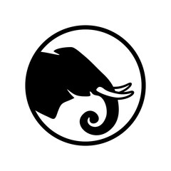 elephant logo design, vector, silhouette, illustration, animal, large, elephants , animal, isolated, art, nature, wildlife, sign, africa, silhouette, black, element, zoo, creative, wild, mammal, big, 