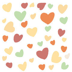 autumn heart pattern
