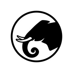 elephant logo design, vector, silhouette, illustration, animal, large, elephants , animal, isolated, art, nature, wildlife, sign, africa, silhouette, black, element, zoo, creative, wild, mammal, big, 