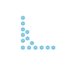 flower corner border