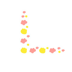 flower corner border