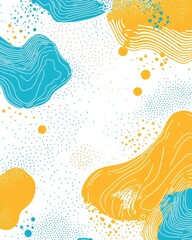 Fototapeta premium Abstract shapes design with dots & curves for presentations and poster background use
