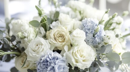 Soft combination of blue and white tones creating a calming and harmonious visual experience.