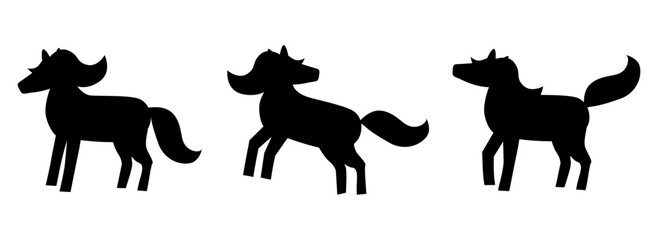 Dynamic horse silhouette in full stride. Strong contrast and defined form make it ideal for sports, apparel, and branding. Captures strength and speed set