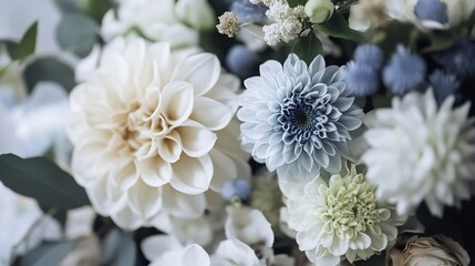 Soft combination of blue and white tones creating a calming and harmonious visual experience.