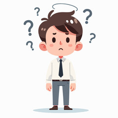 vector illustration of someone's confused expression