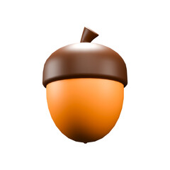 a 3D rendered illustration of Oak nuts 