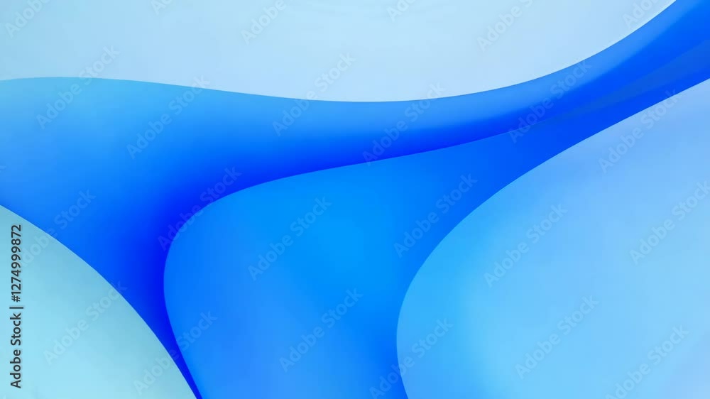 Aufkleber flowing abstract blue animation with smooth texture background