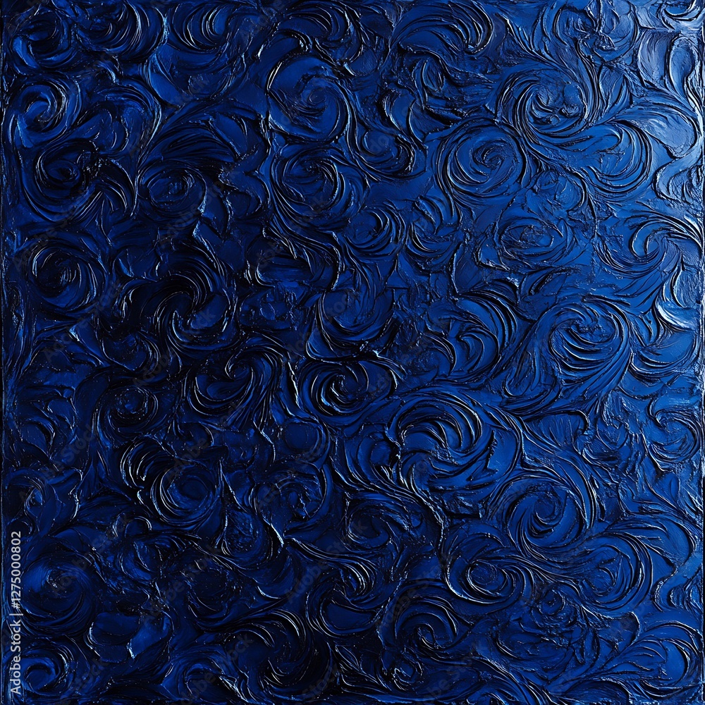 Poster an abstract blue textured background featuring intricate swirling patterns. this visually striking d