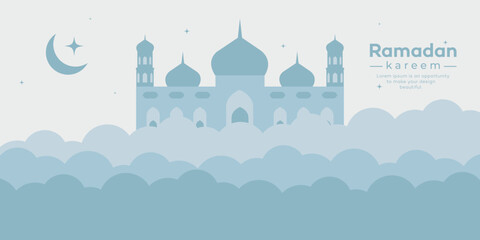 Ramadan kareem and Eid mubarak background design