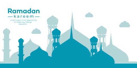 Ramadan kareem and Eid mubarak background design