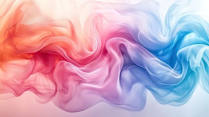 Fototapeta premium Abstract colorful fabric folds, vibrant colors, smooth texture, textile design, fashion, design concept, background, modern art