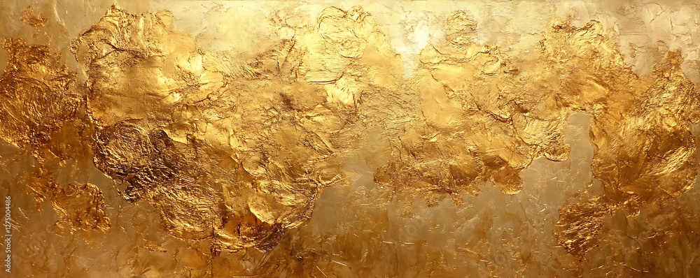 Poster an abstract golden texture showcasing fluid patterns that evoke warmth and elegance