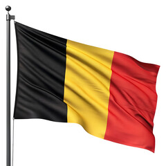 Fototapeta premium National flag of Belgium in high quality.
