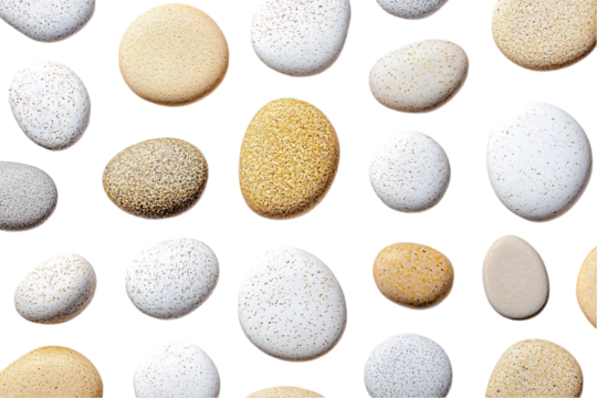 Abstract pattern of smooth stones - Powered by Adobe