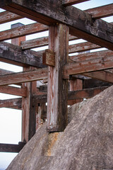 岐阜県中津川市　冬の苗木城