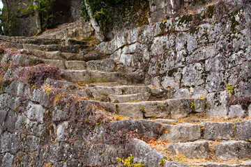 岐阜県中津川市　冬の苗木城